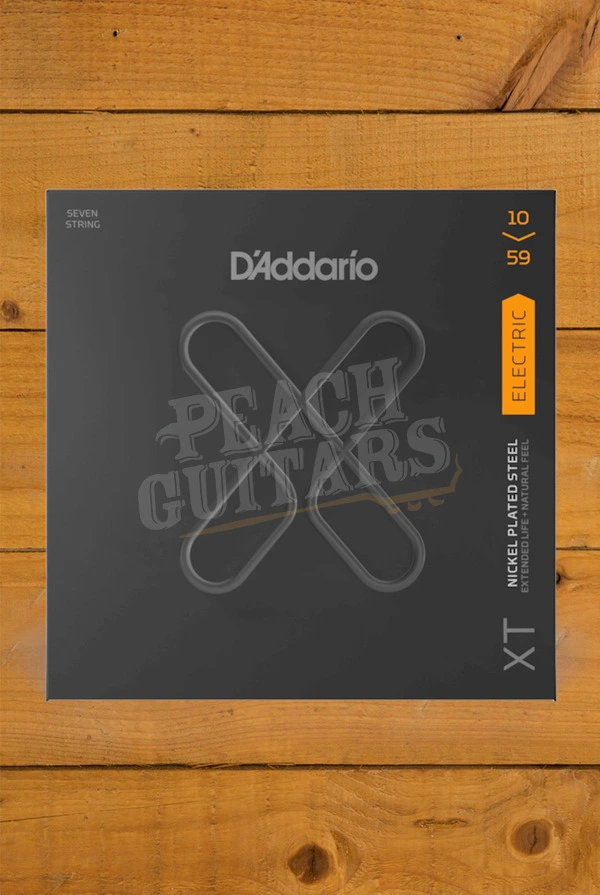 D'Addario XTE1059 Coated Nickel Plated Steel 7-String Electric Guitar Strings - 10-59

