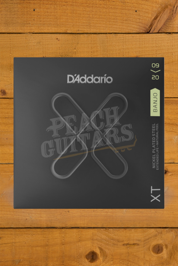 D'Addario Banjo Strings | XT Stainless Steel - Light - 9-20 - 5-String