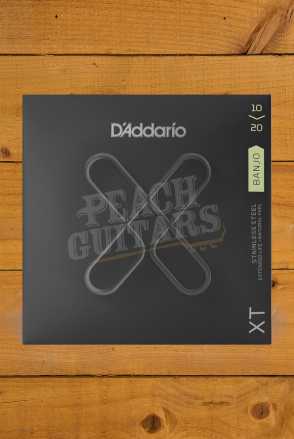 D'Addario Banjo Strings | XT Stainless Steel - Medium Light - 10-20 - 5-String