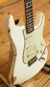 Fender Custom Shop Masterbuilt David Brown '61 Strat - Relic Olympic White