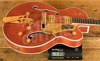 Gretsch Nashville Hollow Body with String-Thru Bigsby and Gold Hardware Orange Stain