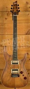 Schecter C-1 Exotic Spalted Maple - Satin Natural Vintage Burst