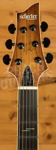 Schecter C-1 Exotic Spalted Maple - Satin Natural Vintage Burst
