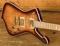 Ibanez Iceman IC420MFM - Caramel Burst Low Gloss