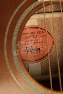 Gibson 1960 Hummingbird Fixed Bridge Heritage Cherry Sunburst