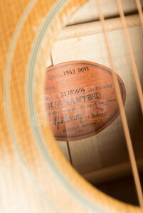 Gibson Custom Murphy Lab 1963 Dove | Dark Natural - Light Aged