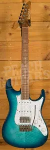 Ibanez AZ22S1F AZ Series Standard - Transparent Turquoise Burst