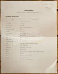 Novo Custom Series Serus J | Your Gold Dress Sparkle - Aged Pearloid Pickguard