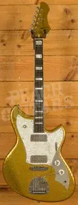 Novo Custom Series Serus J | Your Gold Dress Sparkle - Aged Pearloid Pickguard