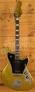 Novo Custom Series Serus J | Your Gold Dress Sparkle - Black Pickguard