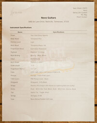Novo Custom Series Left-Handed Serus J | Your Gold Dress