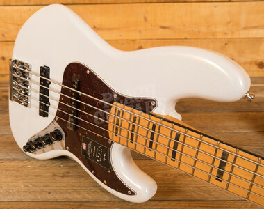 Fender American Ultra Jazz Bass V Maple Arctic Pearl