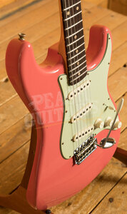 Fender Custom Shop 61 Strat Journeyman Relic - Faded Fiesta Red