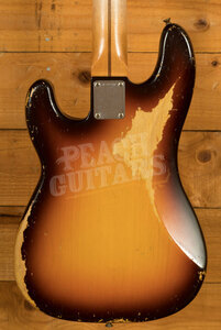 Fender Custom Shop Masterbuilt Levi Perry 58 Precision Bass | Heavy Relic Faded Chocolate Sunburst