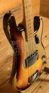 Fender Custom Shop Masterbuilt Levi Perry 58 P-Bass - Heavy Relic Faded Chocolate 3-Tone Sunburst