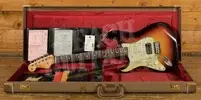 Fender Custom Shop 60 HSS Strat Left-Handed - Journeyman Relic 3-Tone Sunburst