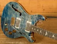 PRS Wood Library DGT Semi-Hollow Faded Blue Jean w/Stained Flame Maple Neck