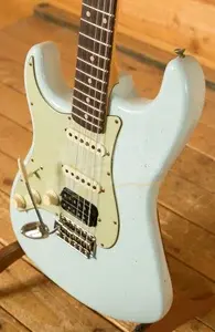Fender Custom Shop 60 HSS Strat Left-Handed - Journeyman Relic Sonic Blue