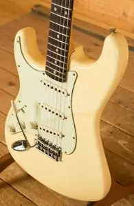Fender Custom Shop 60 Strat Left-Handed - Journeyman Relic Aged Vintage White