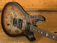 PRS SE Custom 24-08 Poplar Burl Limited Edition - Charcoal Cherry Midnight Burst