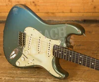 Fender Custom Shop Masterbuilt Levi Perry 62 Strat - Relic Super Faded Aged Lake Placid Blue