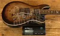 PRS SE Custom 24-08 Poplar Burl Limited Edition - Charcoal Cherry Midnight Burst