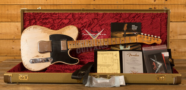 Fender Custom Shop Limited '51 Tele HS Super Heavy Relic Aged White Blonde