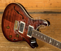 PRS SE Custom | Custom 24 Semi-Hollow Piezo - Orange Tiger Smokeburst