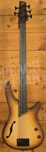 Ibanez SR Workshop Basses | SRH505F - Natural Browned Burst Flat