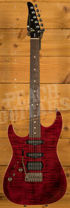 Tom Anderson Hollow Drop Top | Cajun Red w/Binding *Left-Handed*