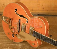 Gretsch Synchromatic Nashville Hollow Body Single-Cut with Bigsby - Ebony - 50's Orange Stain