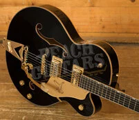 Gretsch Synchromatic Falcon Hollow Body Single-Cut with Bigsby - Ebony - Black