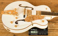Gretsch Synchromatic Falcon Hollow Body Single-Cut with Bigsby - Ebony - Snowcrest White