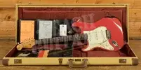 Fender Custom Shop 59 Strat Left-Handed - Relic Fiesta Red/3-Tone Sunburst
