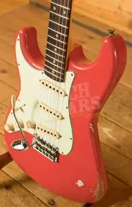 Fender Custom Shop 59 Strat Left-Handed - Relic Fiesta Red