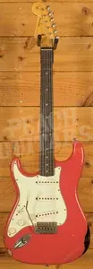Fender Custom Shop 59 Strat Left-Handed - Relic Fiesta Red/3-Tone Sunburst