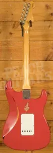 Fender Custom Shop 59 Strat Left-Handed - Relic Fiesta Red/3-Tone Sunburst