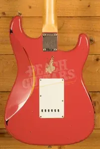 Fender Custom Shop 59 Strat Left-Handed - Relic Fiesta Red/3-Tone Sunburst