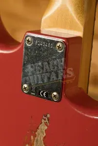 Fender Custom Shop 59 Strat Left-Handed - Relic Fiesta Red/3-Tone Sunburst