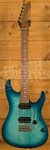 Ibanez AZ24S1F AZ Series Standard - Jatoba - Transparent Turquiose Burst