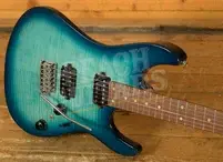 Ibanez AZ24S1F AZ Series Standard - Jatoba - Transparent Turquiose Burst