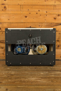 Divided By 13 2x12 Open Back Cabinet | Celestion G12H & G12B - Black Bronco Tolex - Cream V