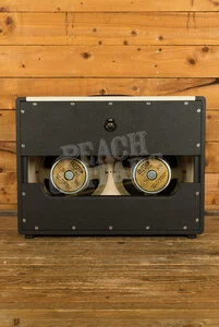 Divided By 13 2x12 Open Back Electric Guitar Amplifier Cabinet - Celestion G12H - Black Bronco Tolex