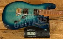 Ibanez AZ24S1F AZ Series Standard - Jatoba - Transparent Turquiose Burst