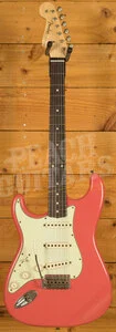 Fender Custom Shop 61 Strat Left-Handed - Journeyman Relic Faded Fiesta Red