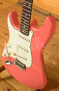 Fender Custom Shop '61 Strat Journeyman Relic Faded Fiesta Red Left Handed