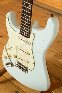 Fender Custom Shop '61 Strat Journeyman Relic Sonic Blue Left Handed 