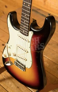 Fender Custom Shop 61 Strat Left-Handed - Journeyman Relic 3-Tone Sunburst