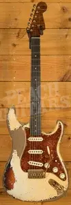 Fender Custom Shop Masterbuilt Dale Wilson Late 59 Strat - Heavy Relic Olympic White/3-Tone Sunburst