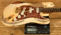 Fender Custom Shop Masterbuilt Dale Wilson Late 59 Strat - Heavy Relic Olympic White/3-Tone Sunburst